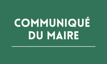communiqué du maire